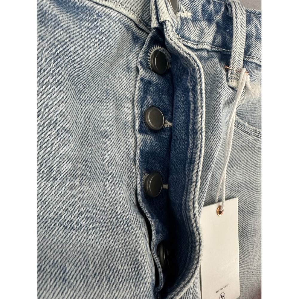 NWT Good American Bombshell Short Distressed Denim Indigo675 10/30 - Picture 4 of 6
